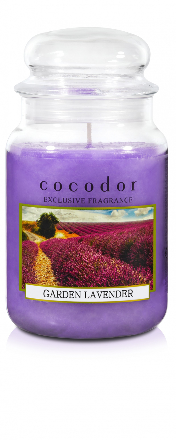 Świeca zapachowa w szkle COCODOR GARDEN LAVENDER 550 g