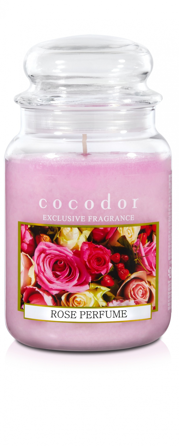 Świeca zapachowa w szkle COCODOR ROSE PERFUME 550 g