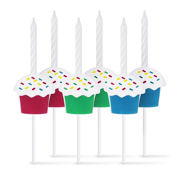 Świeczki urodzinowe na tort dla dzieci BABECZKI BIAŁE 6 szt.