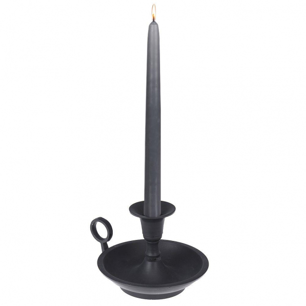 Świecznik aluminiowy CANDLESTICK OLDFASHIONED BLACK