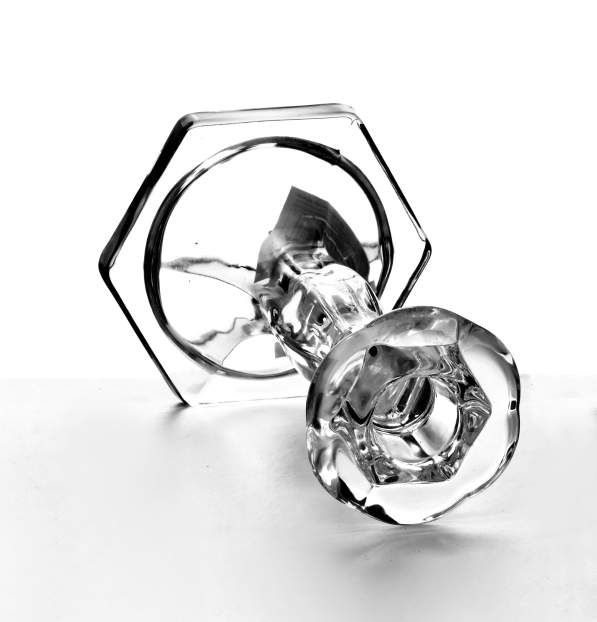 Świecznik szklany MONDEX PATRICIA 15,5 cm