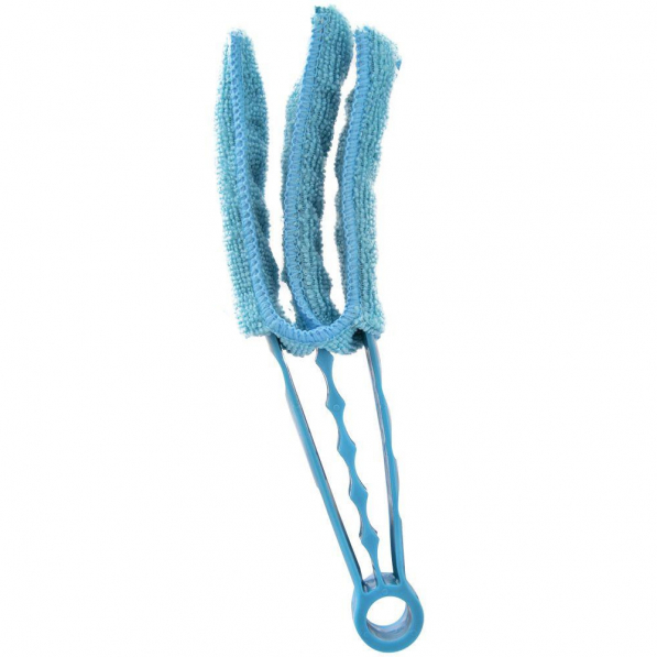 Szczotka do czyszczenia żaluzji z mikrofibry BRUSHES BLUE