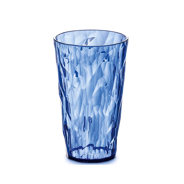 KOZIOL Crystal 2.0 niebieska 400 ml - szklanka do napojów plastikowa