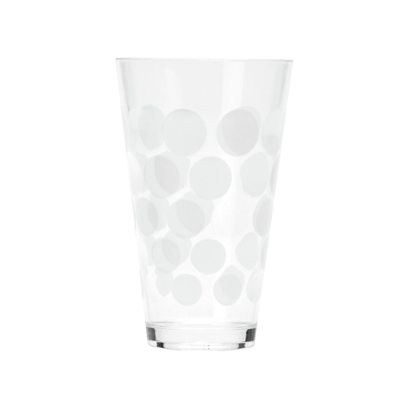 ZAK! DESIGNS Dot Dot Queen 300 ml biała – szklanka do napojów plastikowa