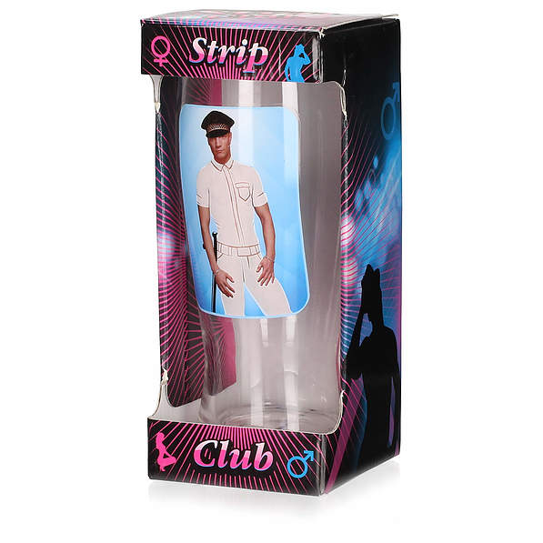 Szklanka do piwa STRIP CLUB MEN POLICJANT 0,5 l