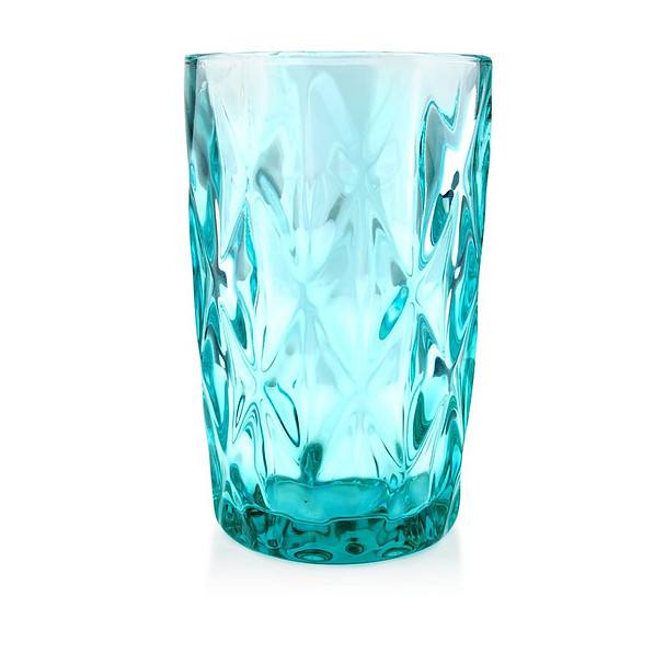 Szklanki do drinków i napojów szklane ELISE TURKUSOWE 300 ml 6 szt.