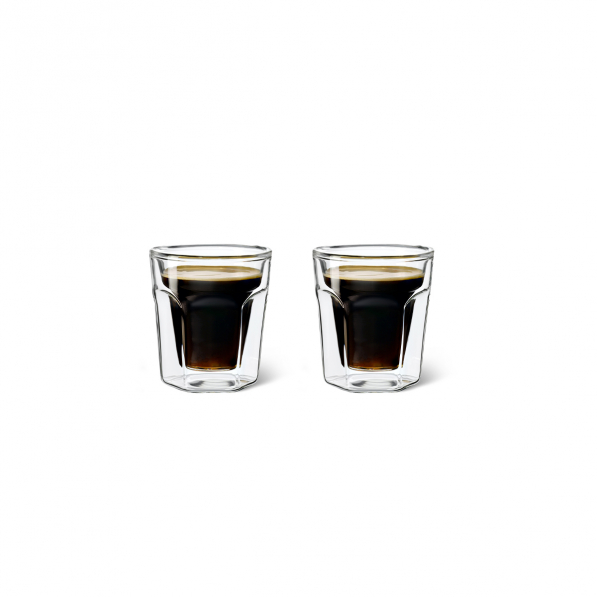 Szklanki do espresso termiczne z podwójnymi ściankami szklane LEOPOLD VIENNA COFFEE 100 ml 2 szt.