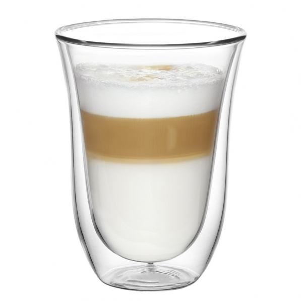 Szklanki do kawy i herbaty termiczne z podwójnymi ściankami szklane FLORINA MALACHIT 300 ml 2 szt.