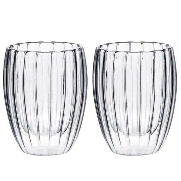 Szklanki do latte termiczne z podwójnymi ściankami PETER STRIPES 300 ml 2 szt.