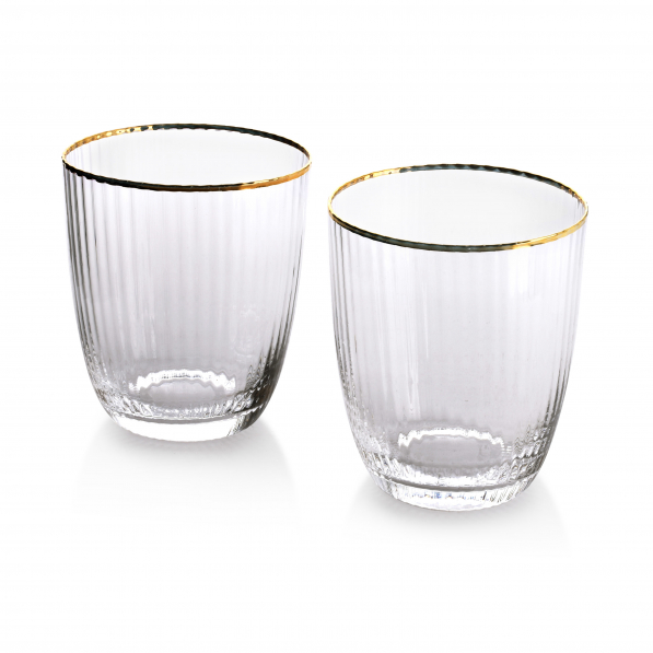Szklanki do napojów i drinków szklane AFFEK DESIGN MADA GOLD 450 ml 2 szt. 