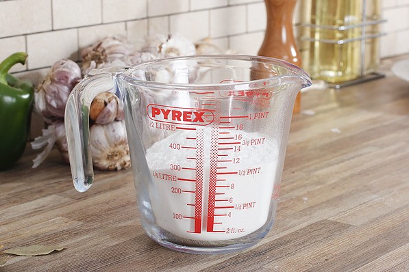 Messbecher 500 ML Glas Messkanne Messbehälter Messgefäß