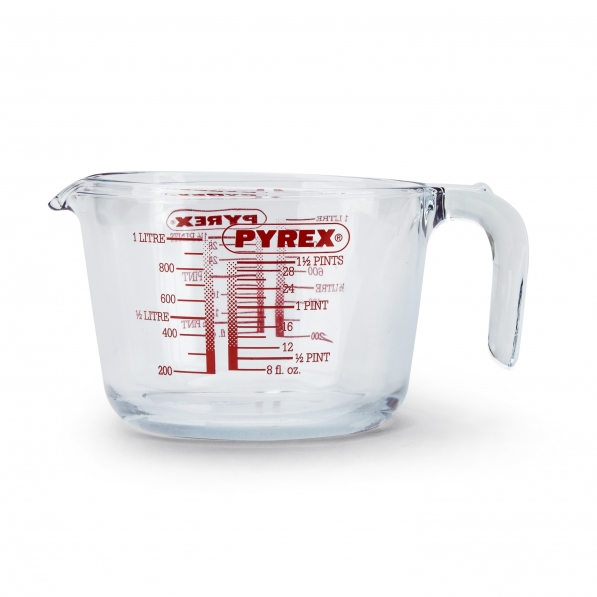 Szklany dzbanek z miarką PYREX SZKLANY 1 l