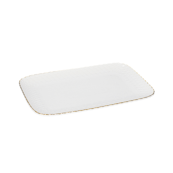 LA PORCELLANA BIANCA Momenti Oro 27 x 19 cm - półmisek porcelanowy