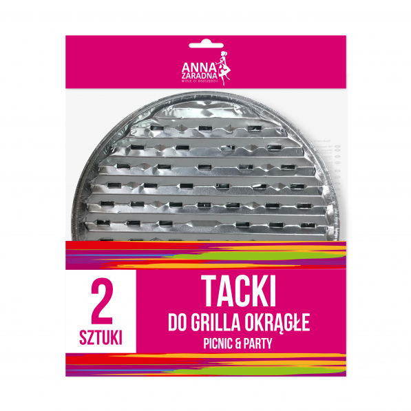 Tacki aluminiowe do grilla ANNA ZARADNA 2 szt.