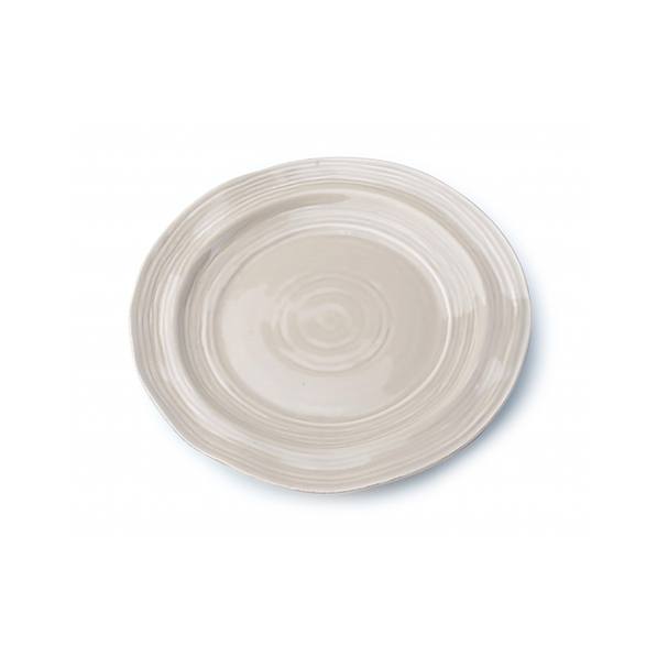 Talerz deserowy ceramiczny AFFEK DESIGN CELINE BROWN BEŻOWY 20,5 cm