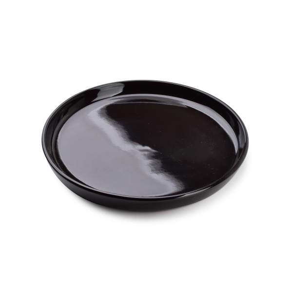 Talerz deserowy porcelanowy AFFEK DESIGN NADINE CZARNY 18,5 cm