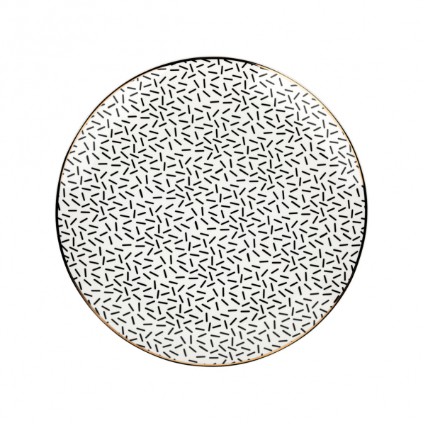 Talerz deserowy porcelanowy FLORINA BLACK AVENUE ASTORIA 20 cm
