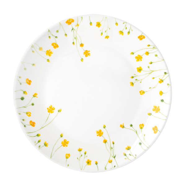 Talerz deserowy porcelanowy kwiaty kaczeńce 19 cm