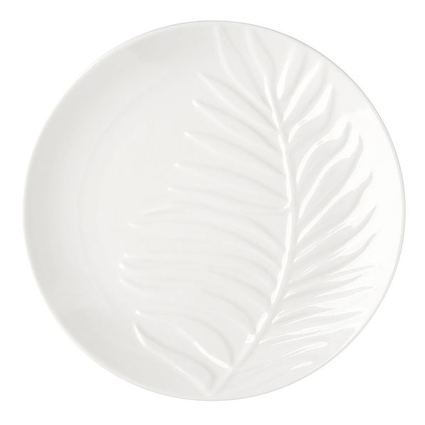 Talerz deserowy porcelanowy NBC TROPICAL WHITE DESSERT BIAŁY 20 cm