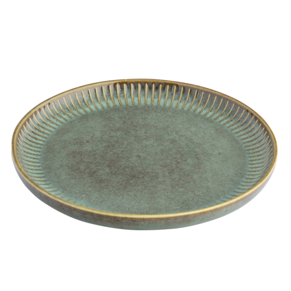 Talerz deserowy porcelanowy REACTIVE SAGE NBC 20,5 cm