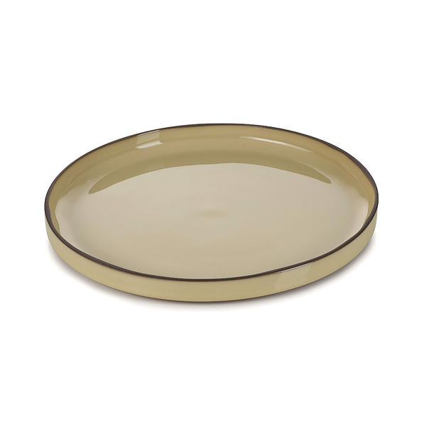 REVOL Caractere Gałka Muszkatołowa 21 cm beżowy – talerz deserowy porcelanowy