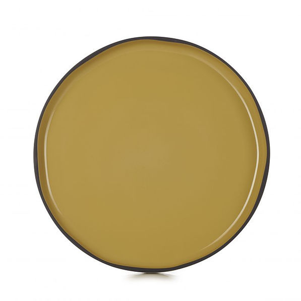 REVOL Caractere Kurkuma 21 cm żółty – talerz deserowy porcelanowy