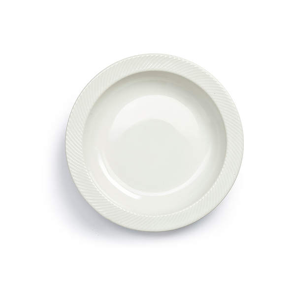 SAGAFORM Coffee 30 cm biały - talerz do serwowania przekąsek ceramiczny