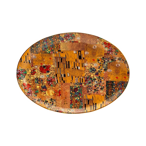 Półmisek porcelanowy GUSTAV KLIMT COLLECTION BRĄZOWY 25,5 cm