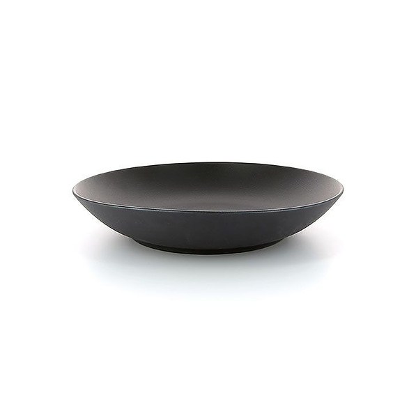 REVOL Equinoxe 27 cm czarny – talerz głęboki porcelanowy