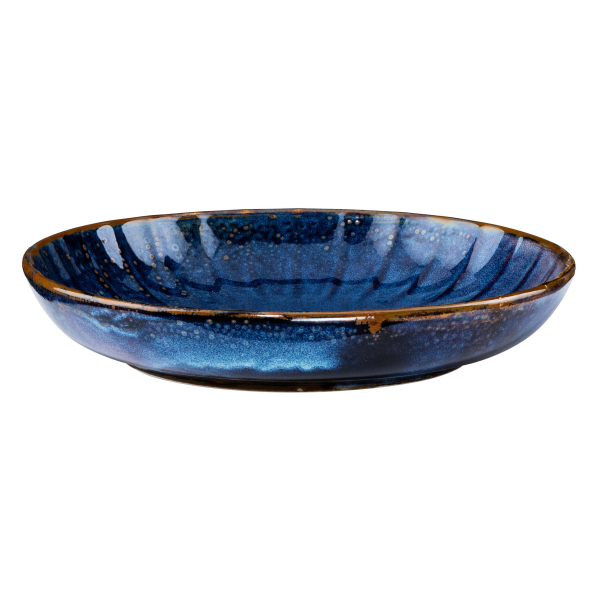 VERLO Deep Blue 26 cm - talerz obiadowy głęboki porcelanowy