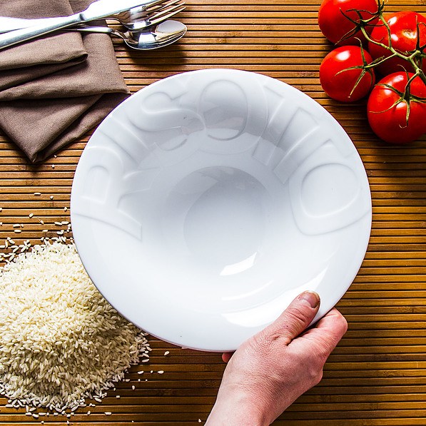 Talerz obiadowy głęboki do ryżu porcelanowy LUBIANA DINNER RISOTTO BIAŁY 26,5 cm