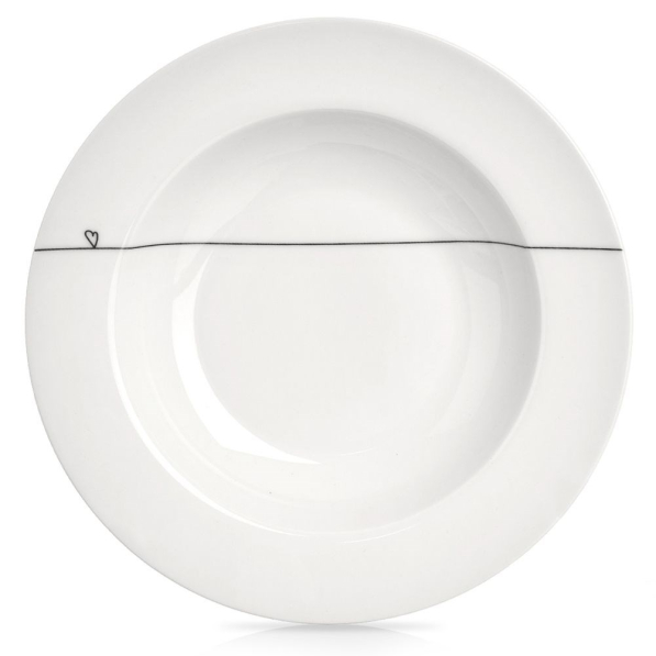 Talerz obiadowy głęboki porcelanowy 22 cm