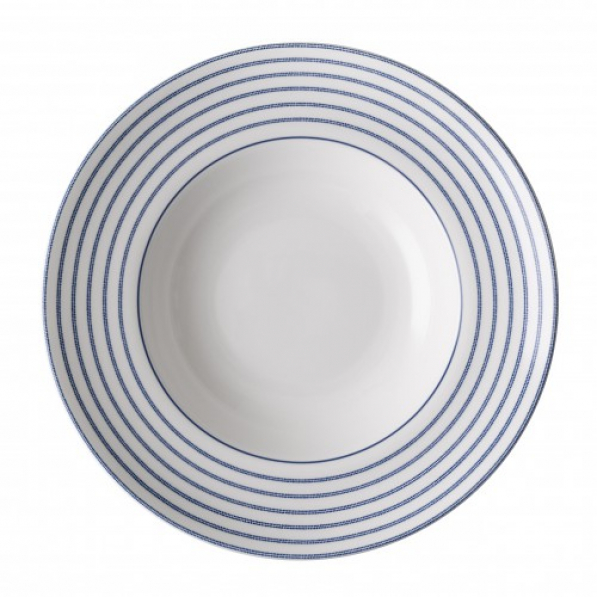 Talerz obiadowy głęboki porcelanowy LAURA ASHLEY CANDY STRIPE 27,5 cm