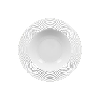 PORCELANA RAK Evolution 23 cm biały - talerz obiadowy głęboki porcelanowy