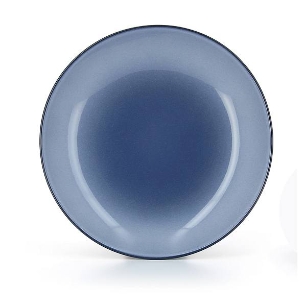 REVOL Equinoxe 19 cm niebieski – talerz obiadowy głęboki porcelanowy