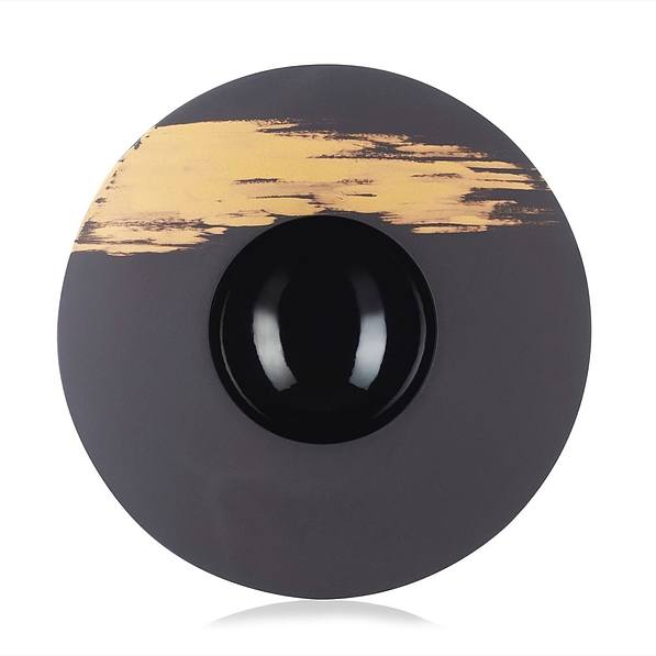 REVOL Solid Tempo 30,3 cm czarny – talerz obiadowy głęboki porcelanowy