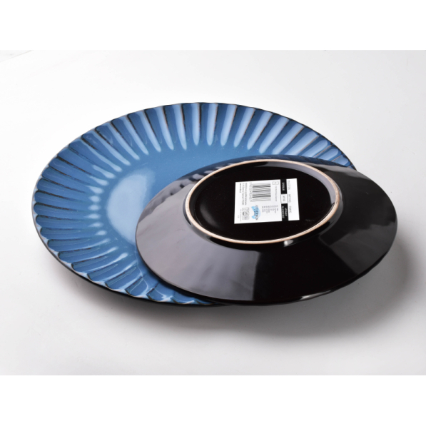 Talerz obiadowy płytki ceramiczny AFFEK DESIGN EVIE BLUE 26,5 cm