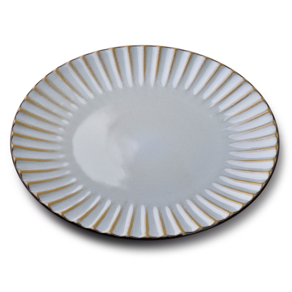 Talerz obiadowy płytki ceramiczny AFFEK DESIGN EVIE GREY 26,5 cm
