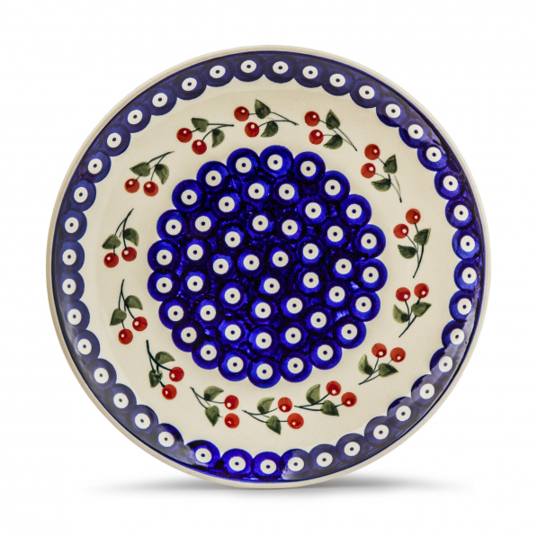 Talerz obiadowy płytki ceramiczny Manufaktura Bolesławiec 25,5 cm - dek. 70WI