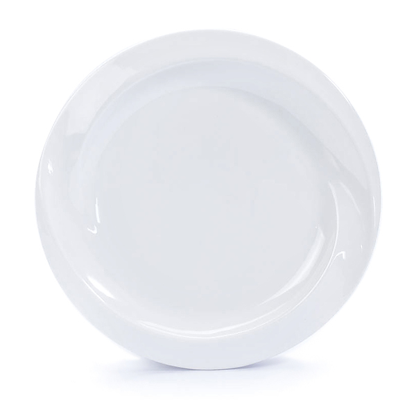 Talerz obiadowy płytki porcelanowy FLORINA OSLO BIAŁY 25 cm