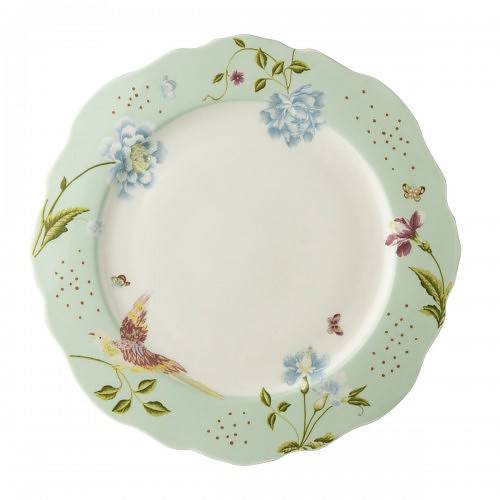 Talerz obiadowy płytki porcelanowy LAURA ASHLEY HERITAGE MIĘTOWY 24,5 cm