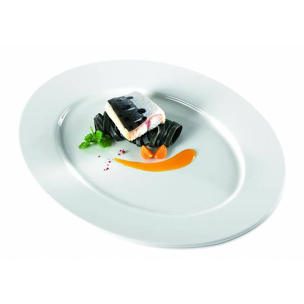 PORCELANA RAK Fine Dine 22 cm ecru - talerz obiadowy płytki porcelanowy