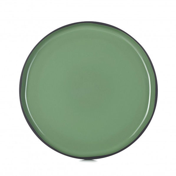 REVOL Caractere Mięta 28 cm zielony - talerz obiadowy płytki porcelanowy