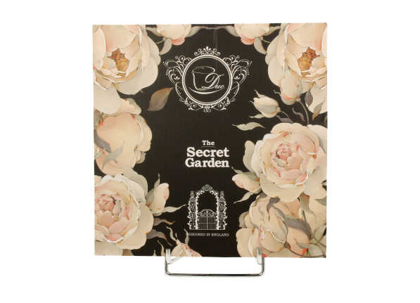 Talerze deserowe porcelanowe DUO THE SECRET GARDEN ENGLISH ROSES BLACK 19,3 cm 2 szt.