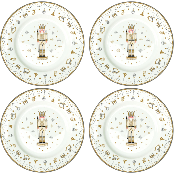 Talerze deserowe porcelanowe EASY LIFE ROYAL NUTCRACKER 19 cm 4 szt.