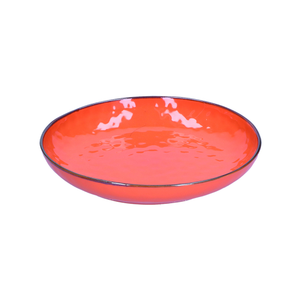 Talerze obiadowe głębokie kamionkowe ROSE TULIPANI CONCERTO ARANCIONE 30 cm 2 szt.