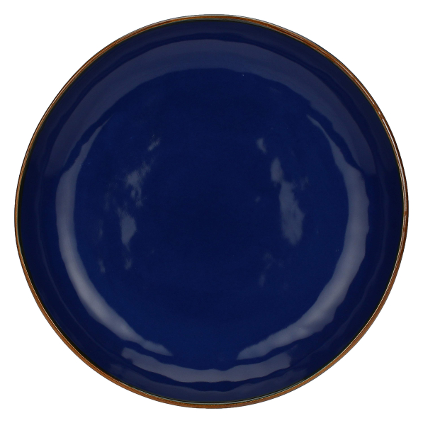 Talerze obiadowe głębokie kamionkowe ROSE TULIPANI CONCERTO BLU COBALTO 30 cm 2 szt.