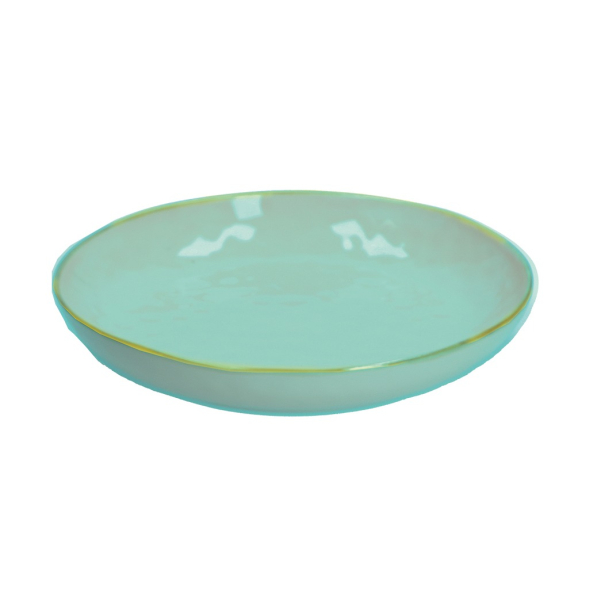 Talerze obiadowe głębokie kamionkowe ROSE TULIPANI CONCERTO VERDE ACQUA 30 cm 2 szt.