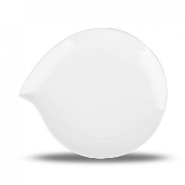 Talerzyk / Spodek porcelanowy AMBITION FALA BIAŁY 19,5 x 17,5 cm