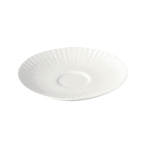 PORCELANA RAK Metropolis 15 cm biały - talerzyk / spodek porcelanowy